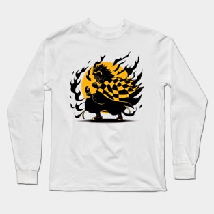 Inosuke Silhuette Art Long Sleeve T-Shirt